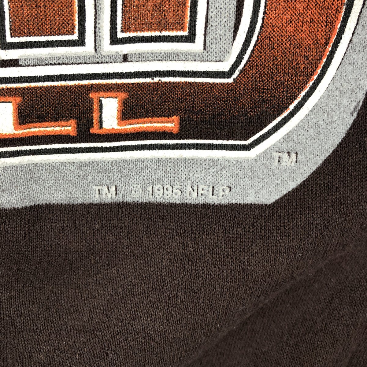 古着 90年代 LOGO 7 NFL CLEVELAND BROWNS クリーブランドブラウンズ プリントスウェットシャツ トレーナー USA製 メンズL相当 ヴィンテージ /eaa680600 【中古】 【261012】