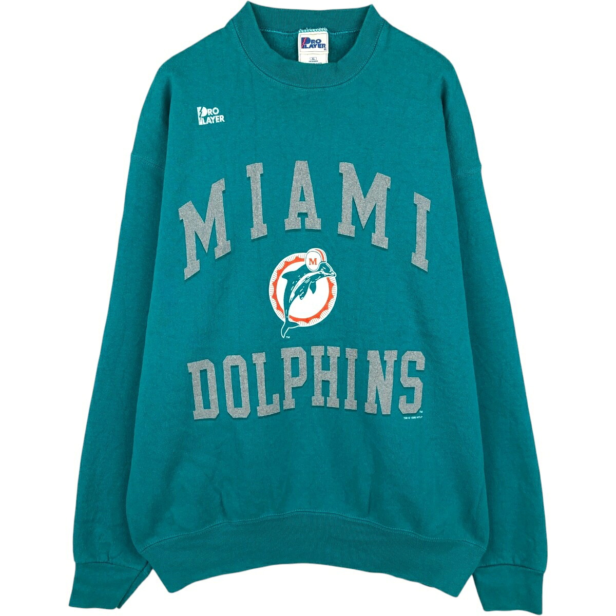 PRO LAYER NFL MIAMI DOLPHINS マイアミドルフィンズ プリントスウェットシャツ トレーナー
