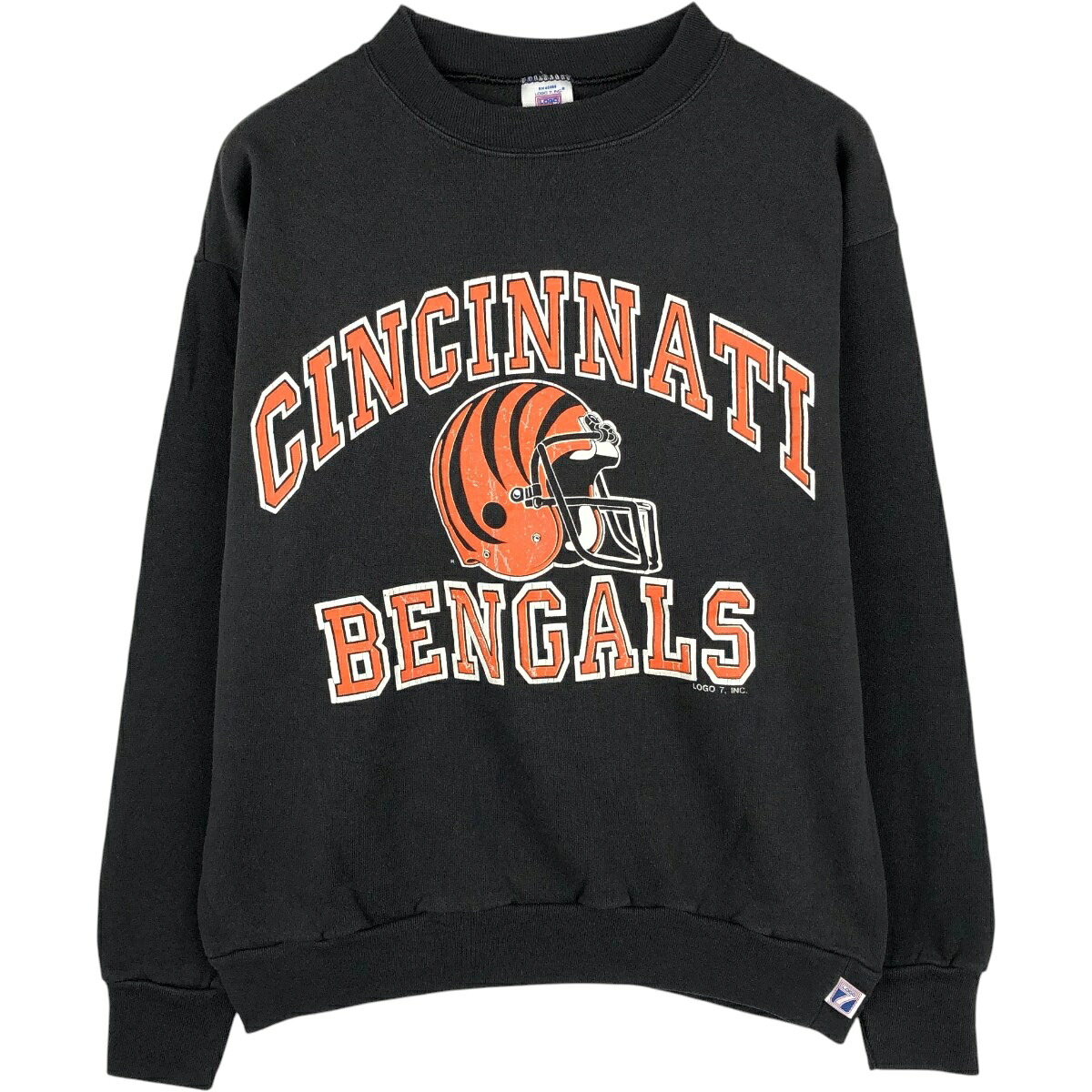 LOGO7/ロゴセブン NFL CINCINNATI BENGALS シンシナティベンガルズ プリントスウェットシャツ トレーナー