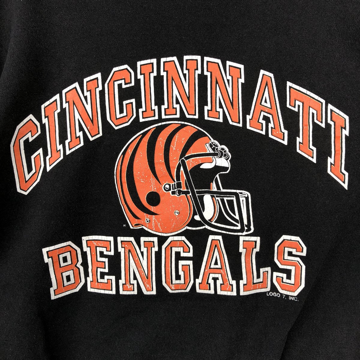 LOGO7/ロゴセブン NFL CINCINNATI BENGALS シンシナティベンガルズ プリントスウェットシャツ トレーナー