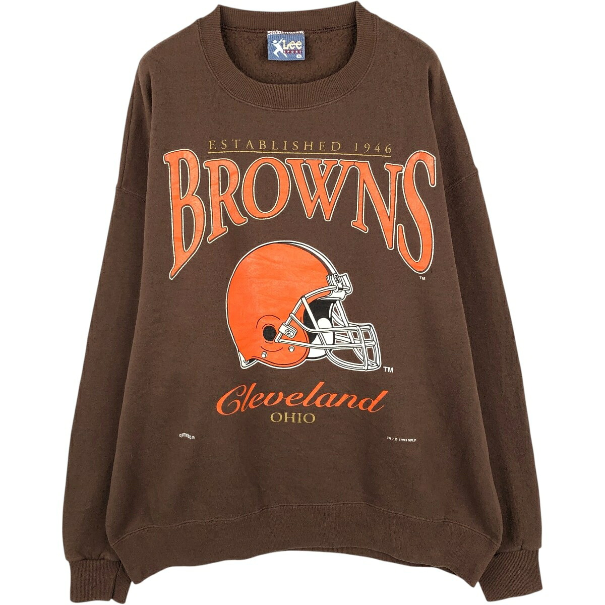 Lee/リー NFL CLEVELAND BROWNS クリーブランドブラウンズ スウェットシャツ トレーナー