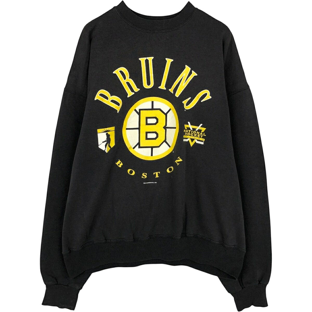 Hanes/ヘインズ NHL BOSTON BRUINS ボストンブルーインズ プリントスウェットシャツ トレーナー
