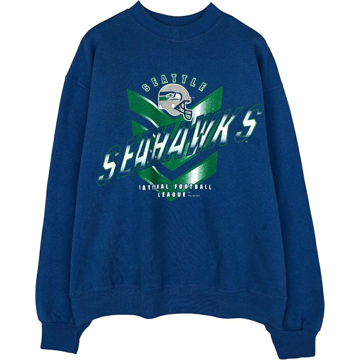 Hanes/ヘインズ NFL SEATTLE SEAHAWKS シアトルシーホークス プリントスウェットシャツ トレーナー