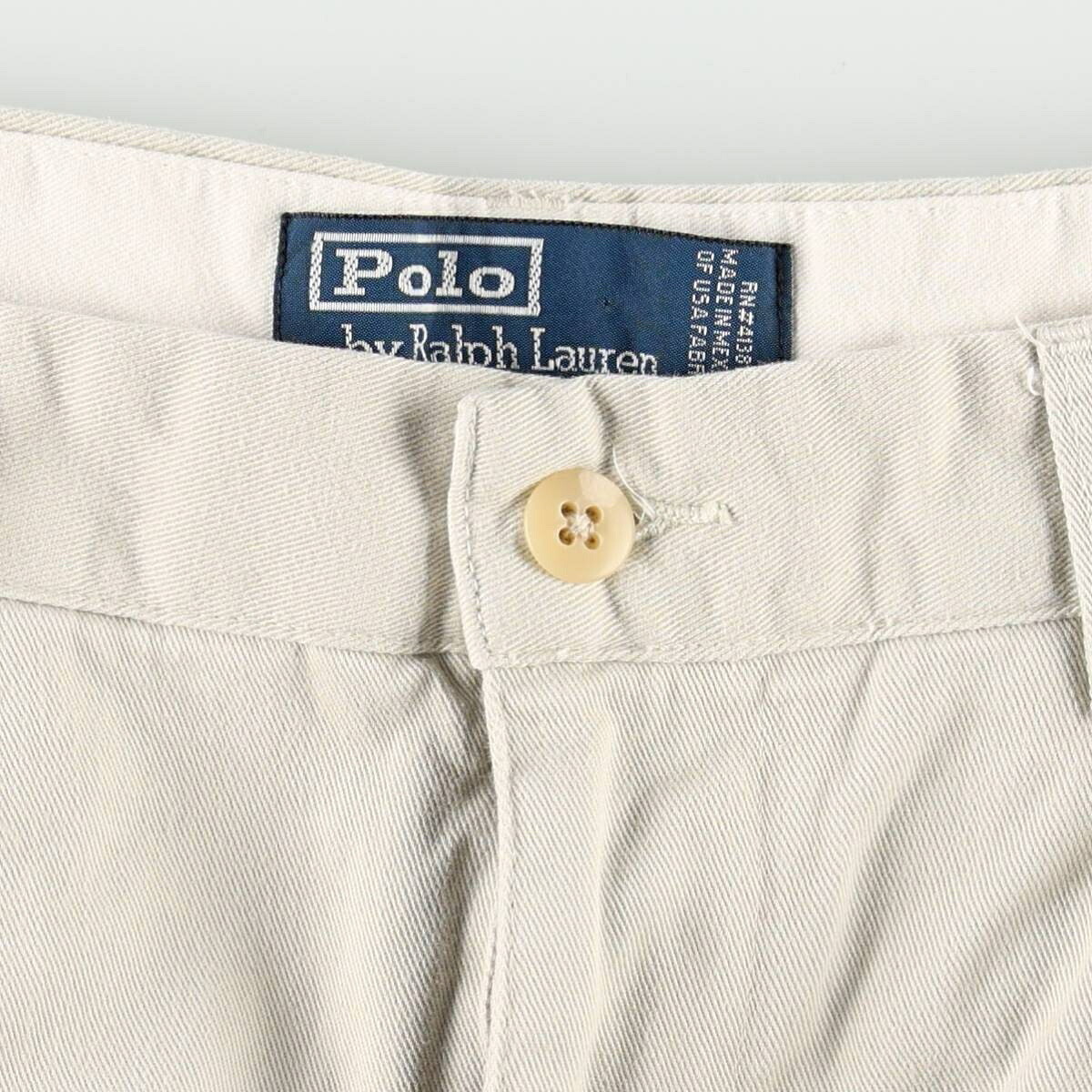 古着 ラルフローレン Ralph Lauren POLO by Ralph Lauren ANDREW PANT ツータック チノパンツ メンズw33相当 /eaa680698 【中古】 【261012】