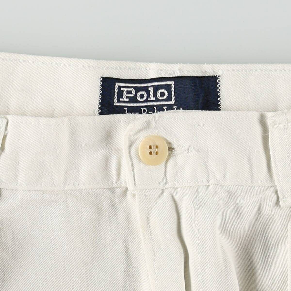 古着 90年代 ラルフローレン Ralph Lauren POLO by Ralph Lauren ツータック チノパンツ USA製 メンズw30相当 ヴィンテージ /eaa680760 【中古】 【261012】