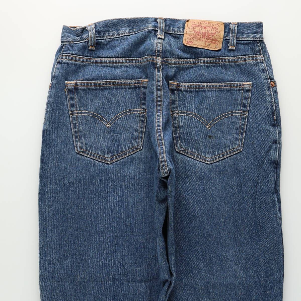 古着 00年代 リーバイス Levis 550 LOOSE FIT TAPERED LEG テーパードデニムパンツ カナダ製 メンズw33相当 /eaa681462 【中古】 【261012】