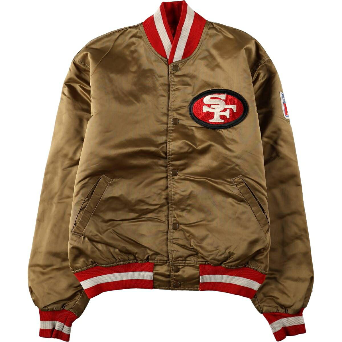 Starter/スターター NFL SAN FRANCISCO 49ERS サンフランシスコ フォーティーナイナーズ ナイロンスタジャン アワードジャケット バーシティジャケット