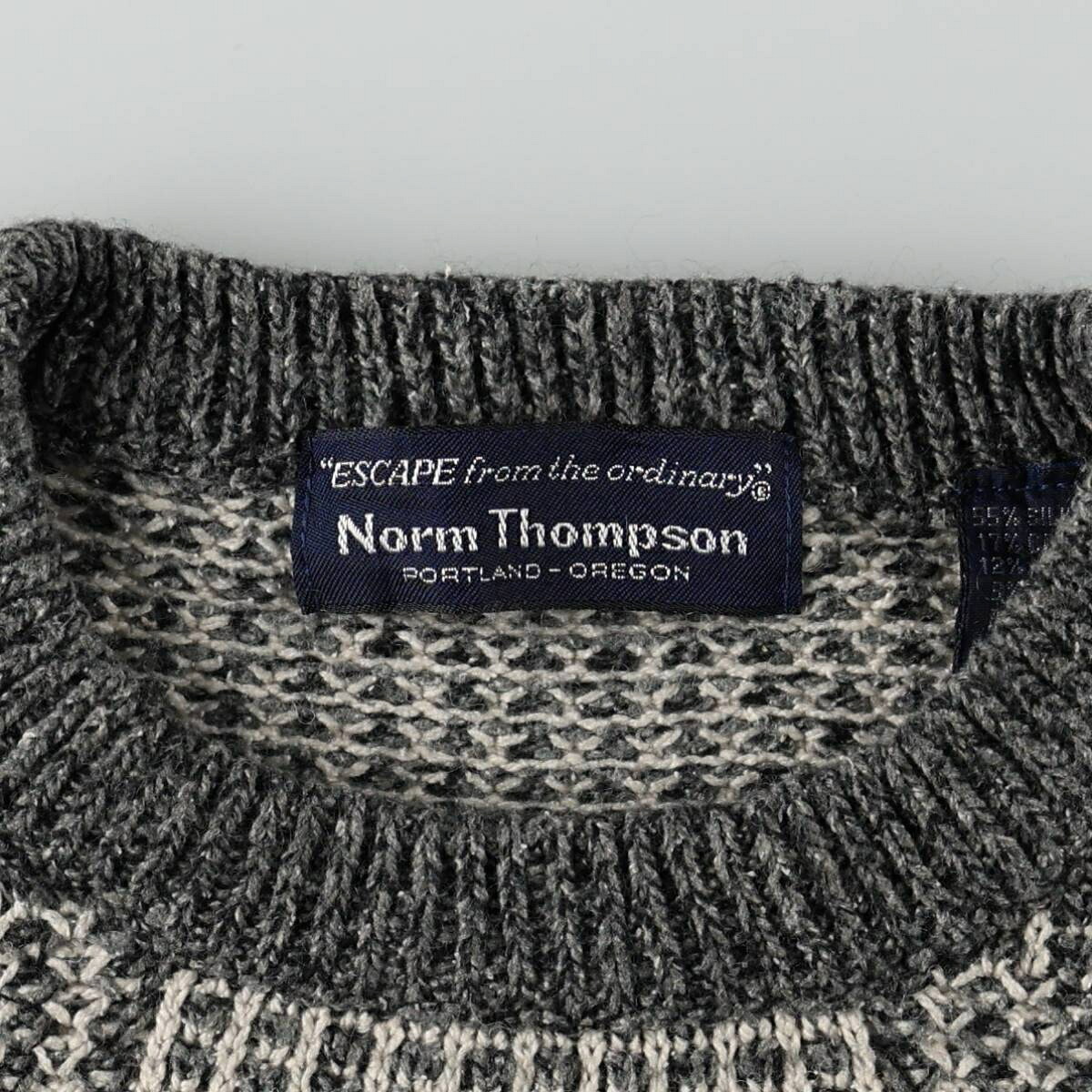 古着 ～90年代 Norm Thompson 総柄 シルクニットセーター メンズL相当 ヴィンテージ /eaa682388 【中古】 【261013】