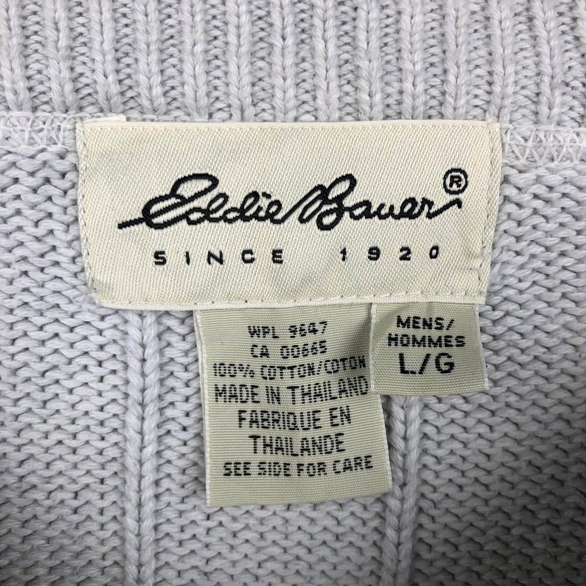 古着 00年代 エディーバウアー Eddie Bauer コットンニットセーター メンズL相当 /eaa682407 【中古】 【261013】