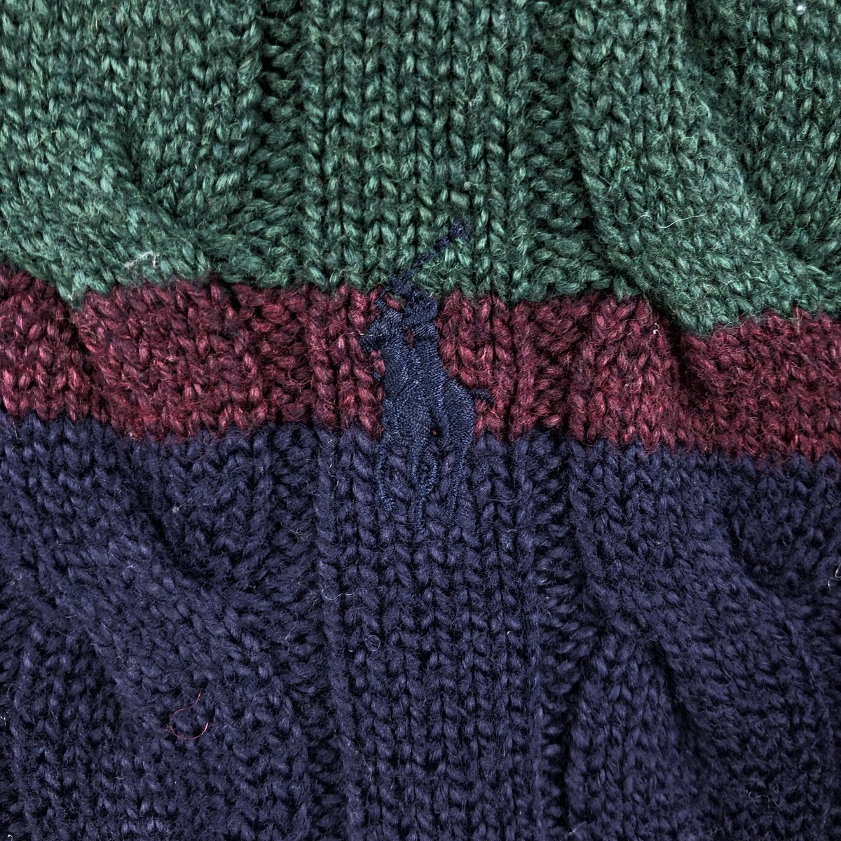 古着 ラルフローレン Ralph Lauren POLO RALPH LAUREN ボーダー柄 コットンニットセーター メンズL相当 /eaa682408 【中古】 【261013】