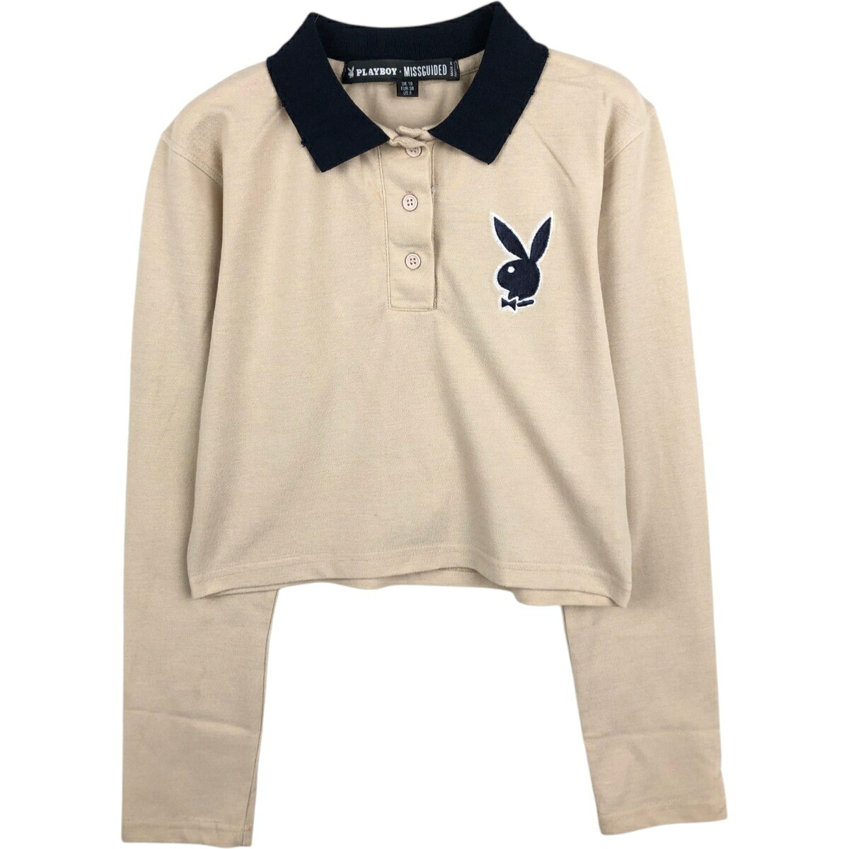 PLAYBOY/プレイボーイ MISSGUIDED ミスガイデッド 長袖 ポロシャツ