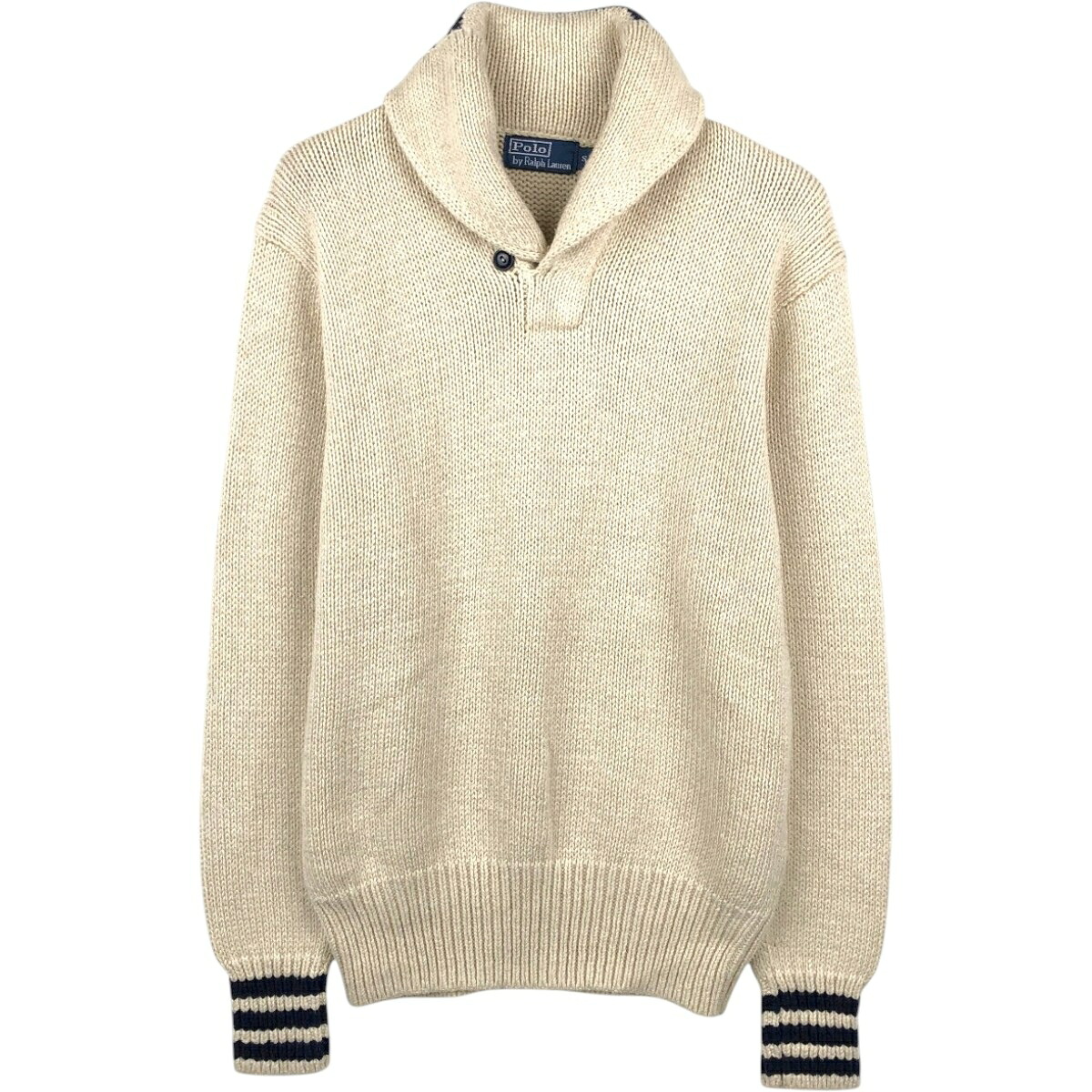 Ralph Lauren/ラルフローレン POLO by Ralph Lauren ショールカラー コットンニットセーター