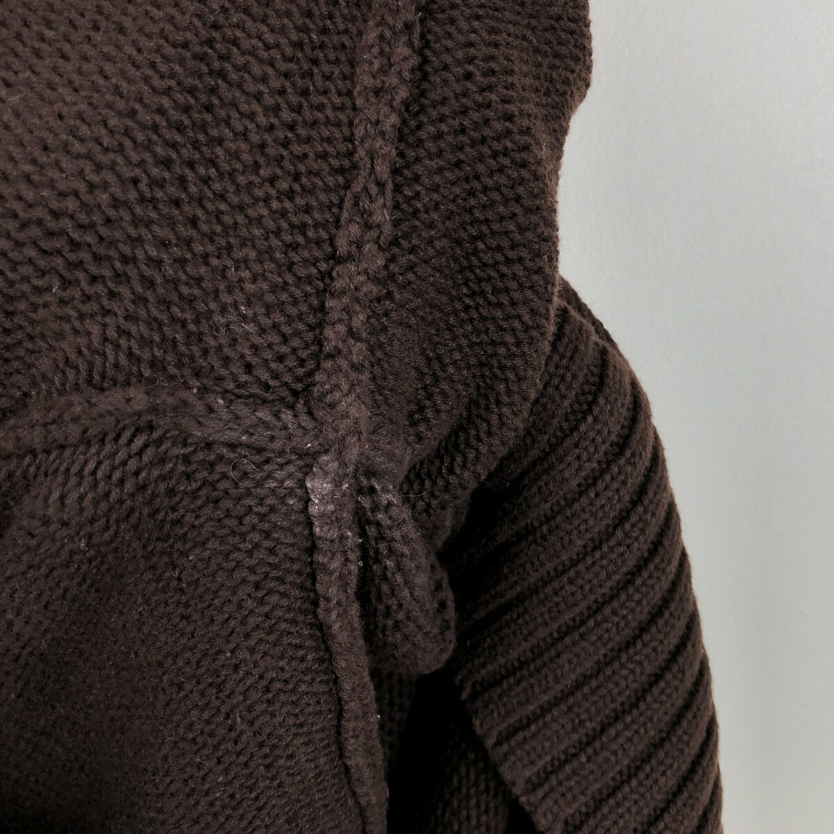 Ralph Lauren/ラルフローレン LAUREN ローレン ショールカラー コットンニットセーター