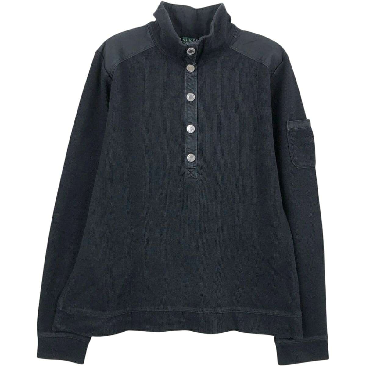 Ralph Lauren/ラルフローレン LAUREN ローレン コットンニットハーフボタンセーター