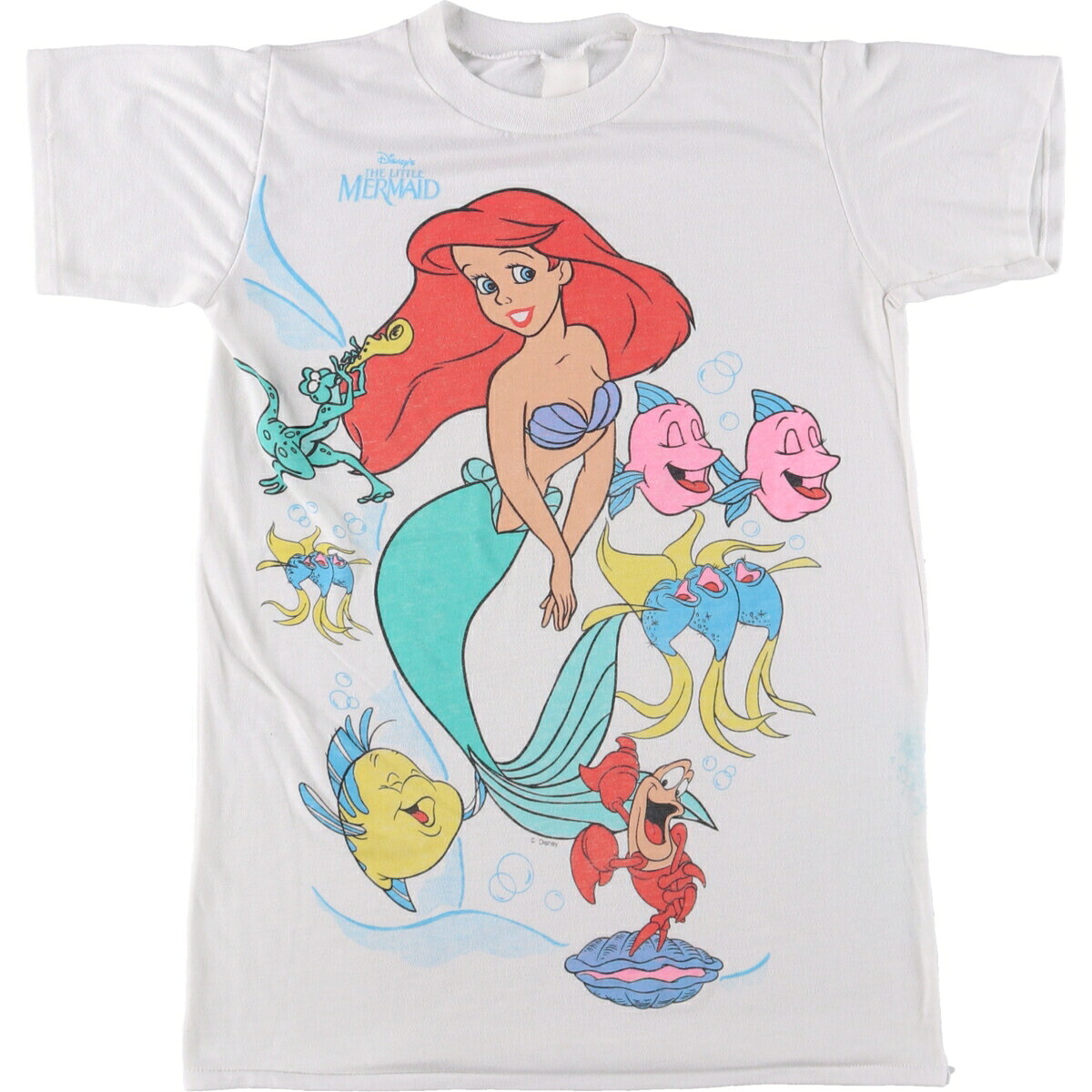 THE LITTLE MERMAID リトルマーメイド キャラクタープリントTシャツ