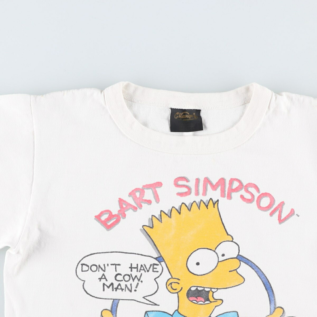 Change's THE SIMPSONS シンプソンズ バート キャラクタープリントTシャツ