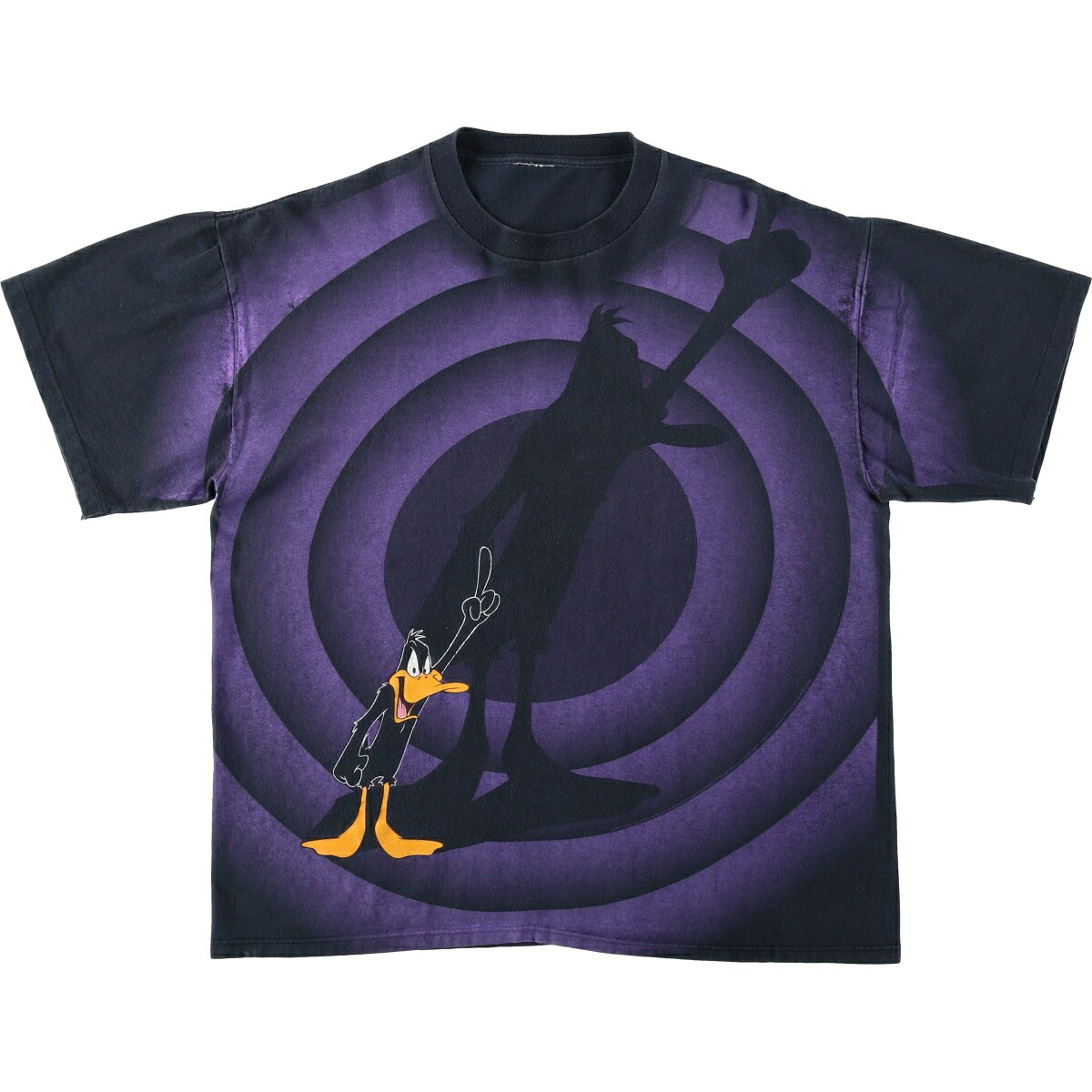 LOONEY TUNES ルーニーテューンズ ダフィーダック キャラクタープリントTシャツ