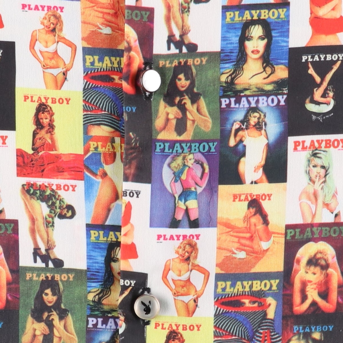 PLAYBOY/プレイボーイ ピンナップガール 半袖 オープンカラー ポリシャツ