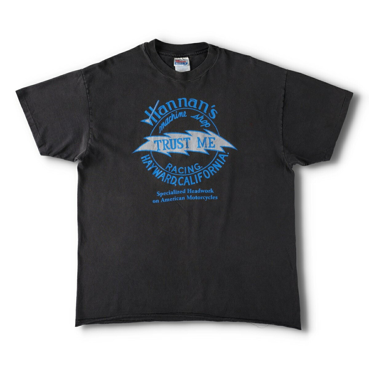 Hanes/ヘインズ Hannan's machine shop アドバタイジングTシャツ