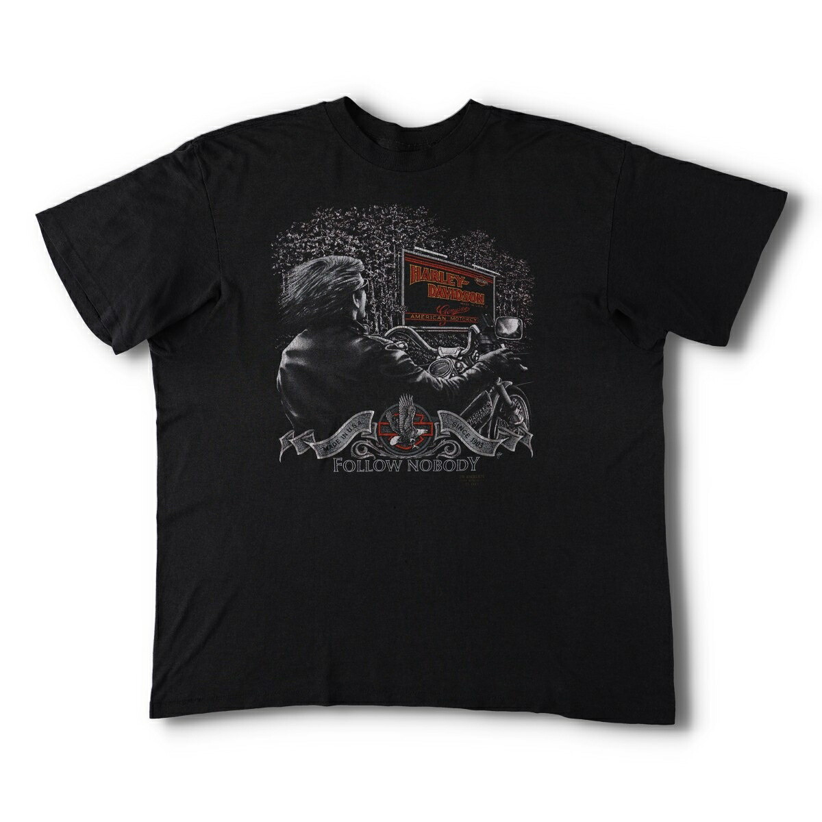 Harley-Davidson/ハーレーダビッドソン 3D EMBLEM モーターサイクル バイクTシャツ