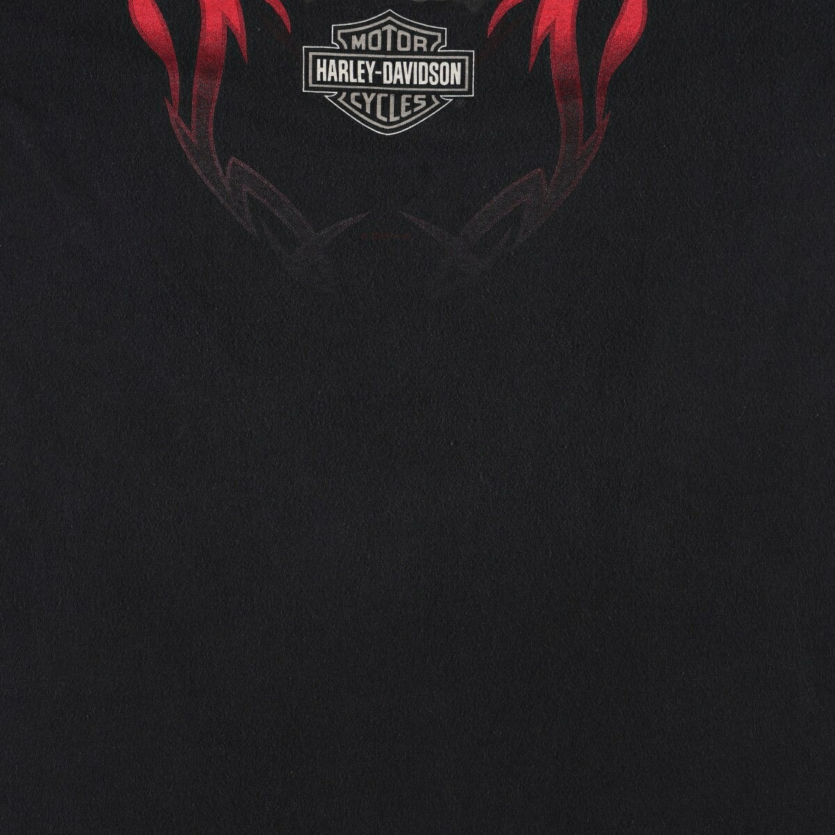 古着 00年代 ハーレーダビッドソン Harley-Davidson ドクロ柄 スカル柄 ファイヤーパターン モーターサイクル ロングTシャツ ロンT USA製 メンズM相当 /evb035629 【中古】 【260807】 【V2608】