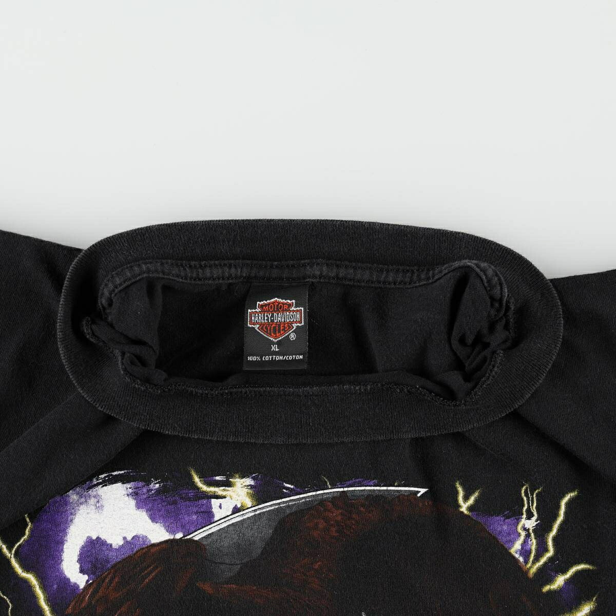 古着 ハーレーダビッドソン Harley-Davidson 鷲柄 イーグル柄 モーターサイクル バイクTシャツ USA製 メンズXL相当 /evb035826 【中古】 【260829】