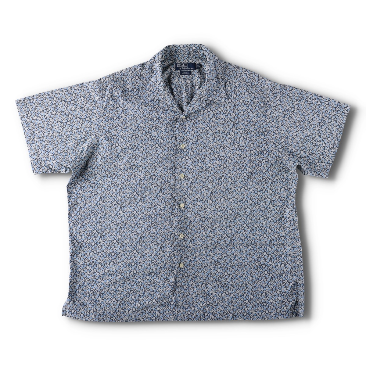 Ralph Lauren/ラルフローレン POLO by Ralph Lauren ADAMS 半袖 オープンカラー コットンシャツ
