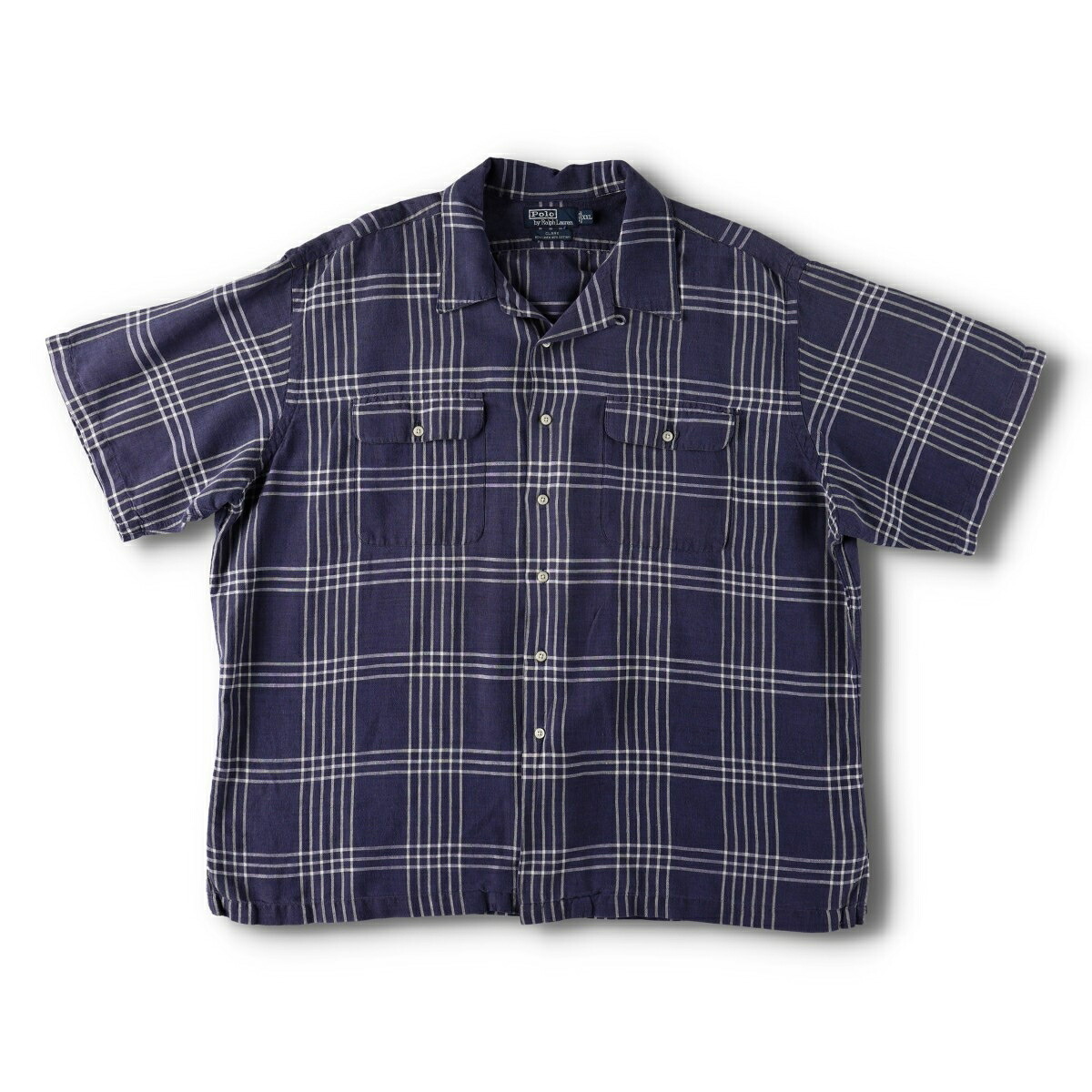 Ralph Lauren/ラルフローレン POLO by Ralph Lauren CLARK 半袖 オープンカラー リネンシャツ