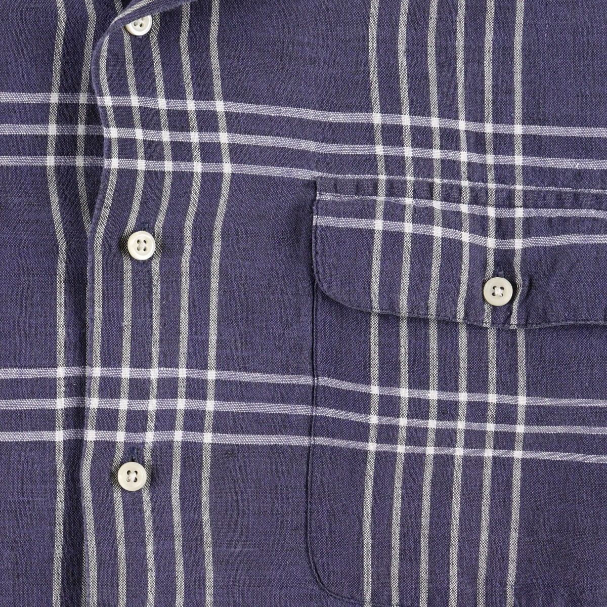 Ralph Lauren/ラルフローレン POLO by Ralph Lauren CLARK 半袖 オープンカラー リネンシャツ