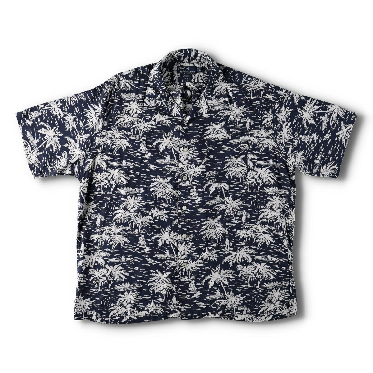 Ralph Lauren/ラルフローレン POLO by Ralph Lauren CALDWELL レーヨン ハワイアンアロハシャツ