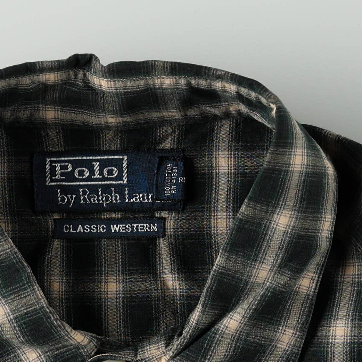 Ralph Lauren/ラルフローレン POLO by Ralph Lauren CLASSIC WESTERN 長袖 ウエスタンシャツ
