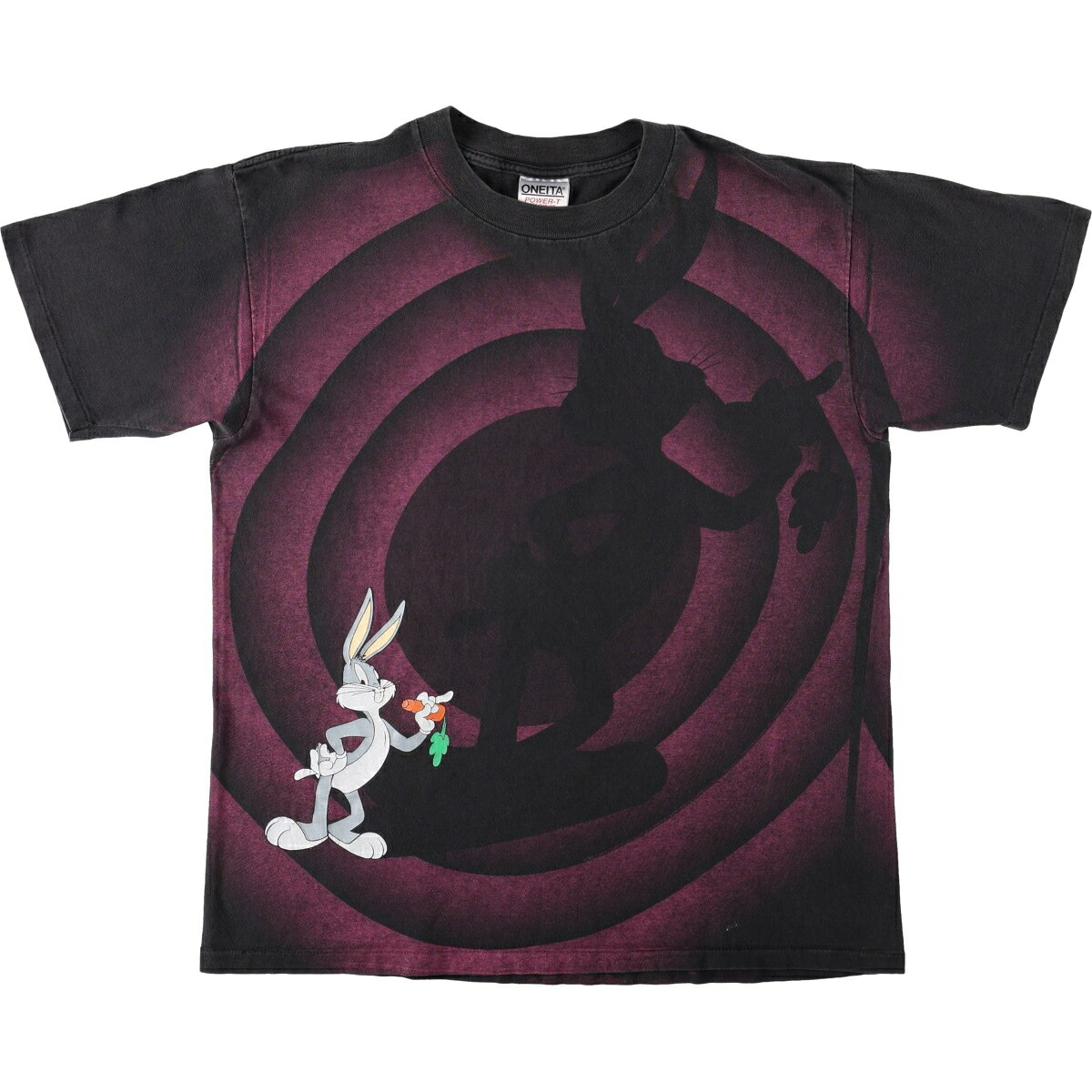 ONEITA/オニータ LOONEY TUNES ルーニーテューンズ バッグスバニー キャラクタープリントTシャツ