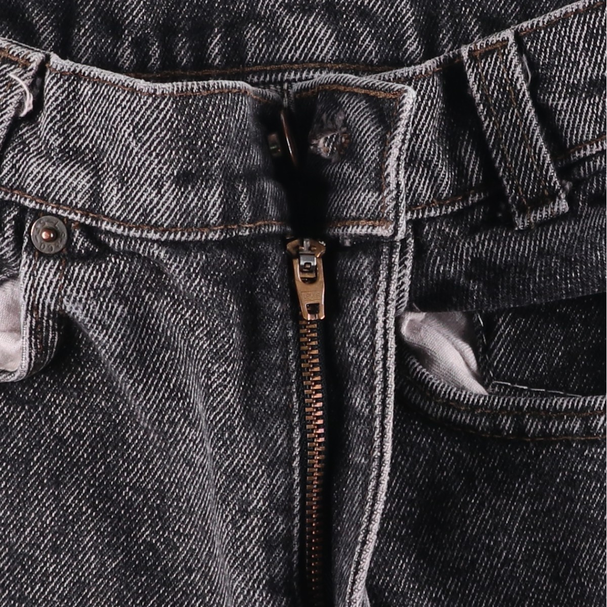 Levi's/リーバイス 505 ブラックデニム テーパードデニムパンツ