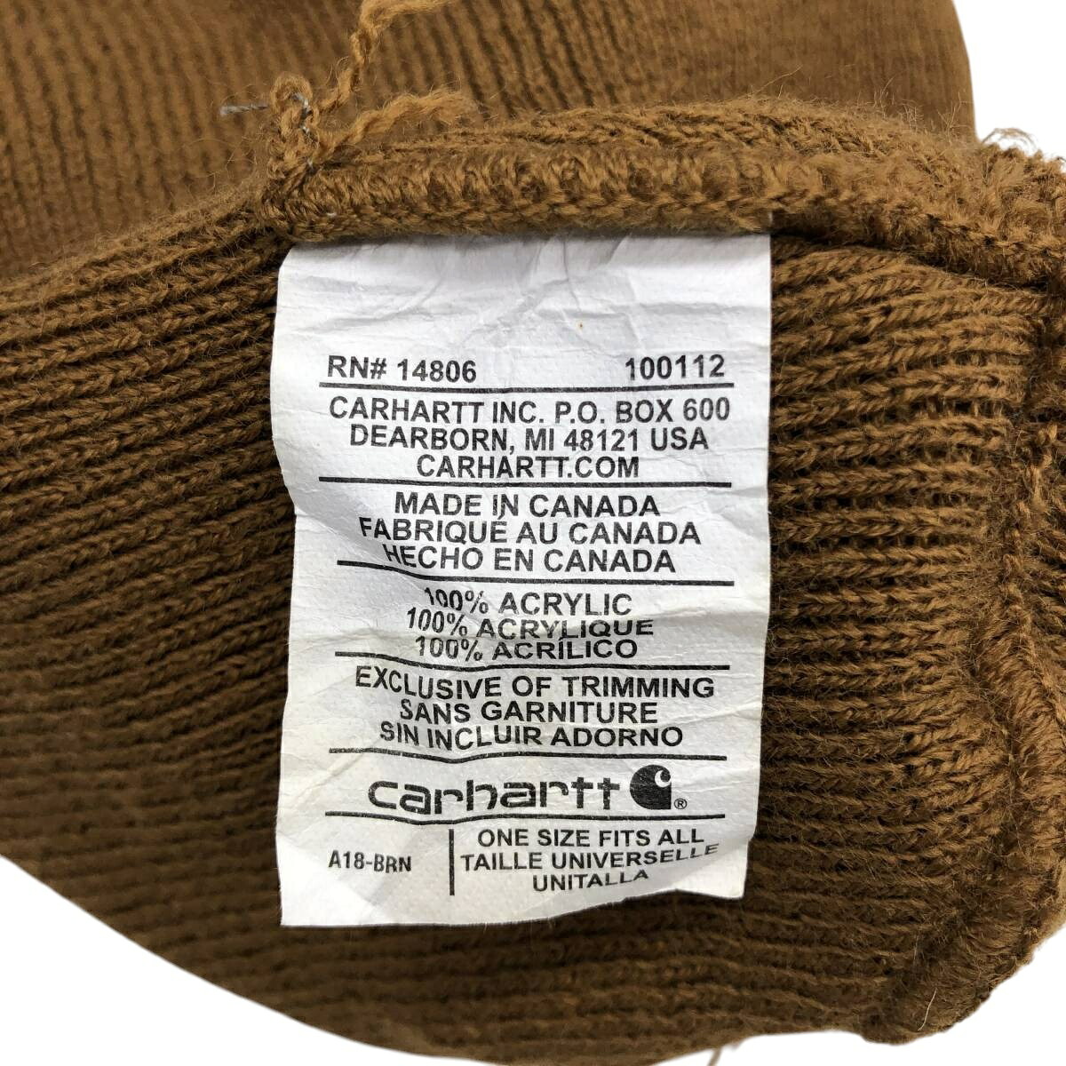 Carhartt/カーハート ニット帽 ビーニー