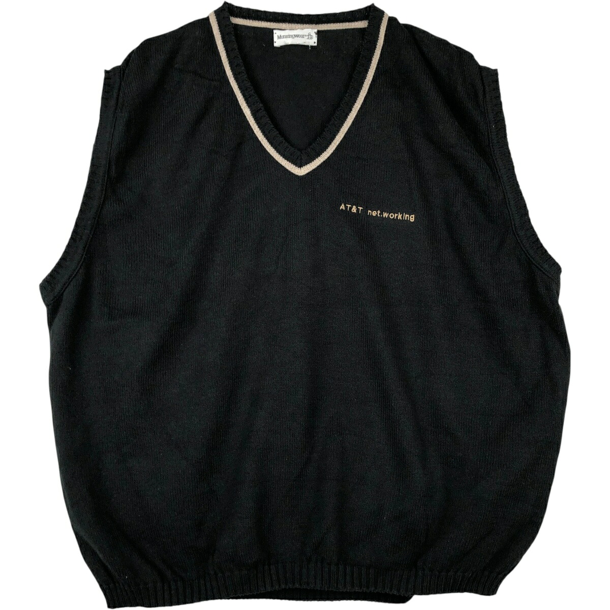MUNSINGWEAR Vネック コットンニットベスト