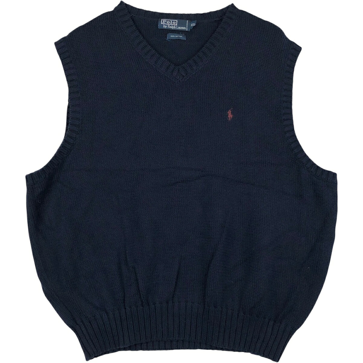 Ralph Lauren/ラルフローレン POLO by Ralph Lauren Vネック コットンニットベスト