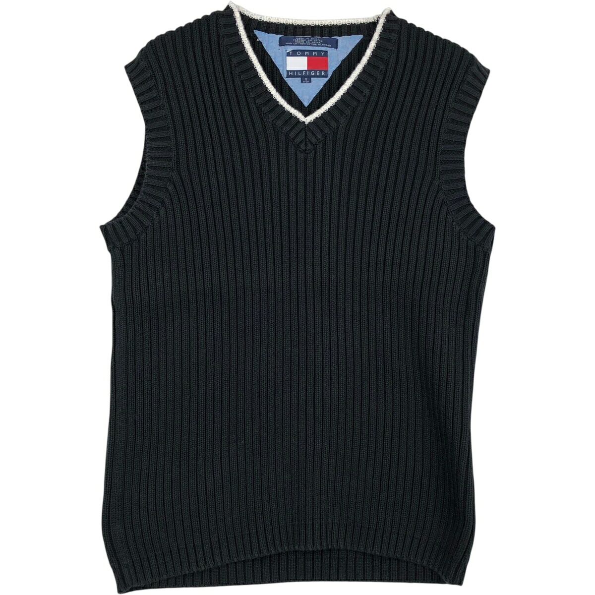 TOMMY HILFIGER/トミーヒルフィガー Vネック コットンニットベスト