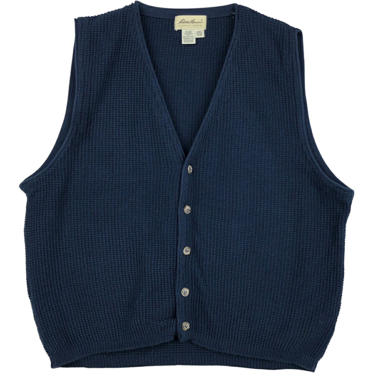 Eddie Bauer/エディーバウアー 前開き コットンニットベスト