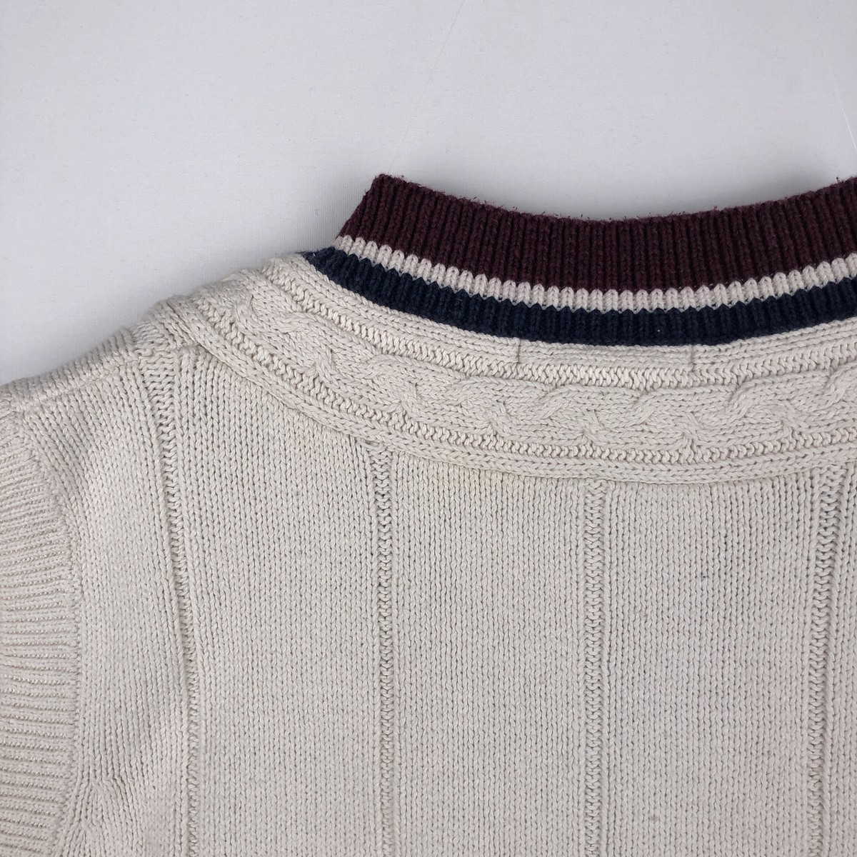 古着 90～00年代 ノーティカ NAUTICA Vネック コットンニットベスト メンズM相当 ヴィンテージ /rab181109 【中古】 【260525】