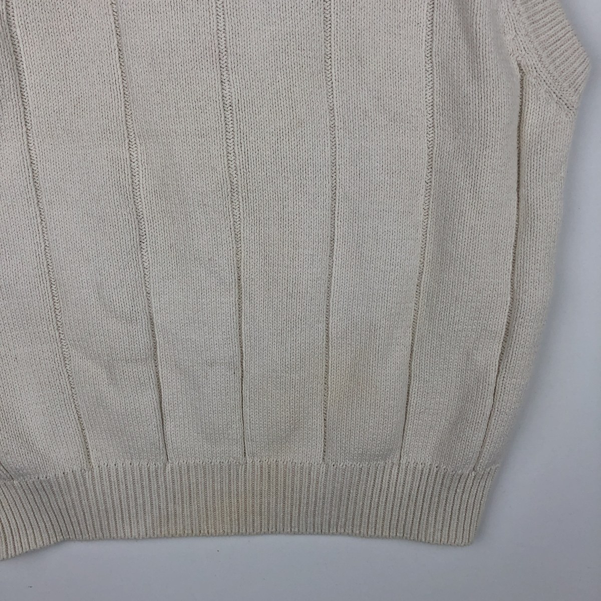 古着 90～00年代 ノーティカ NAUTICA Vネック コットンニットベスト メンズM相当 ヴィンテージ /rab181109 【中古】 【260525】