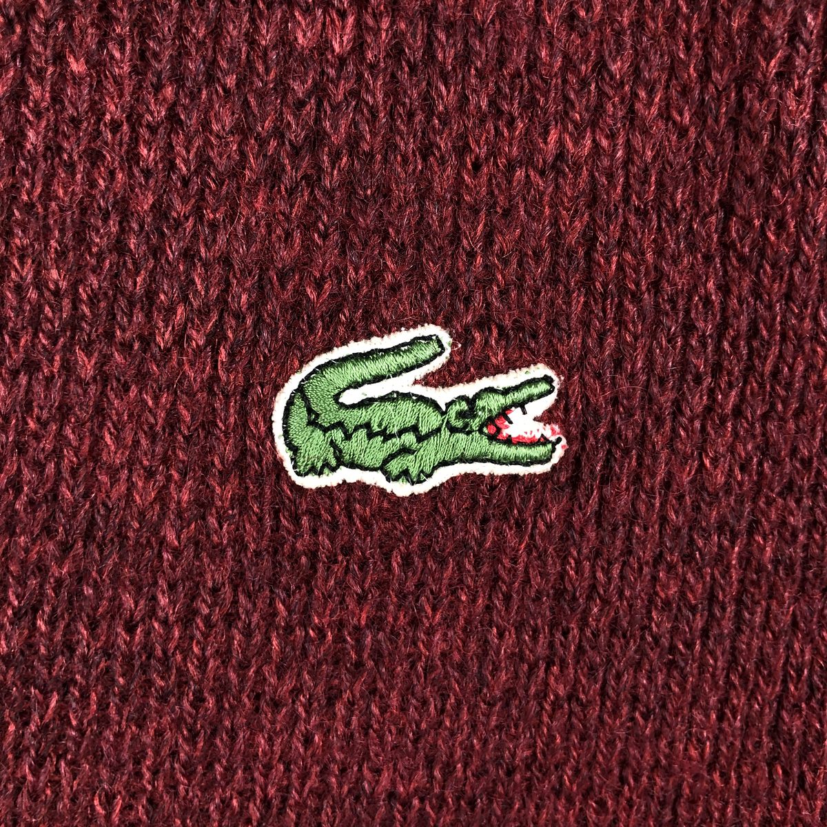 古着 80年代 ラコステ LACOSTE アーガイル柄 Vネック ウール×アクリルニットベスト スペイン製 メンズL相当 ヴィンテージ /rab181110 【中古】 【260531】