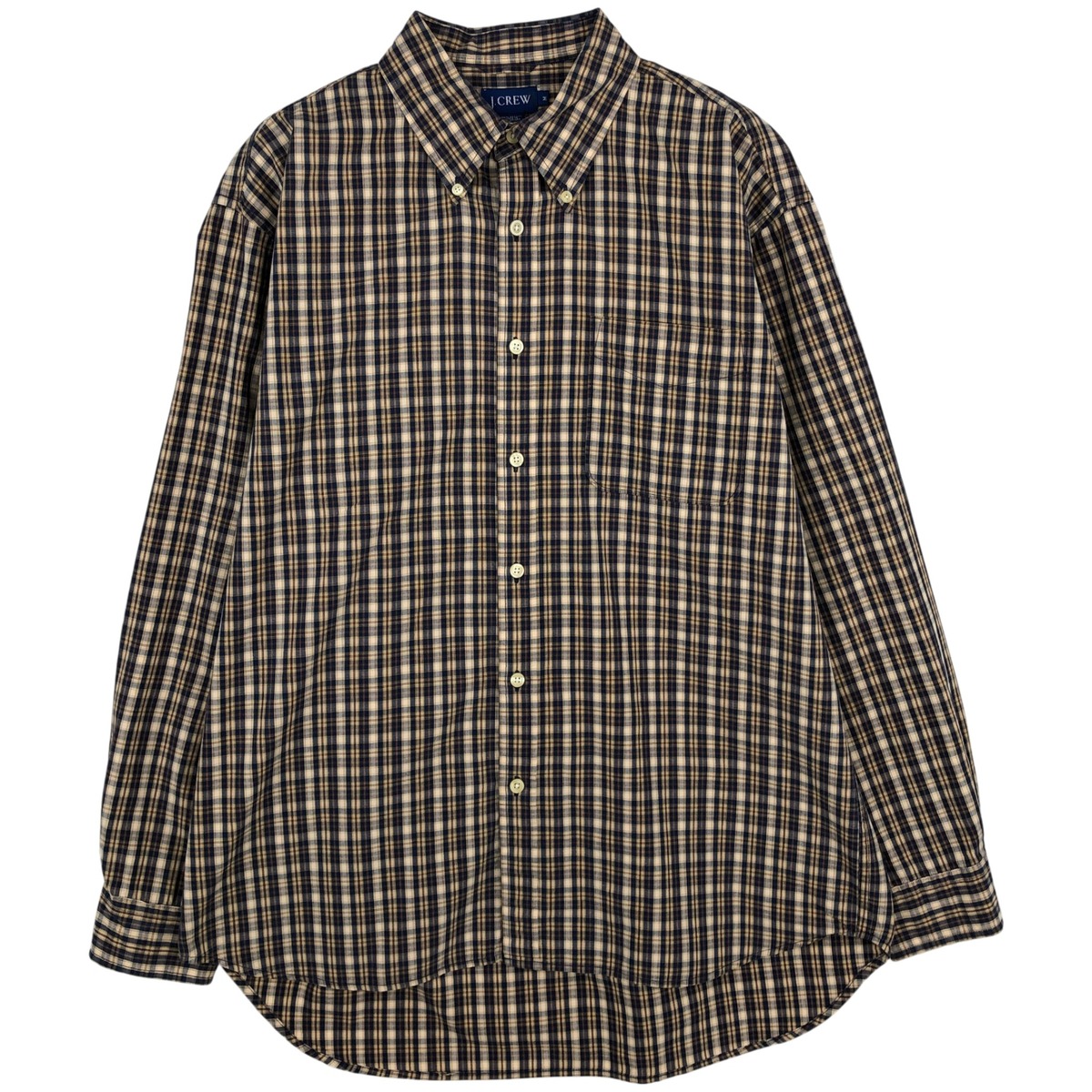 J.Crew/ジェイクルー 半袖 ボタンダウン チェックシャツ