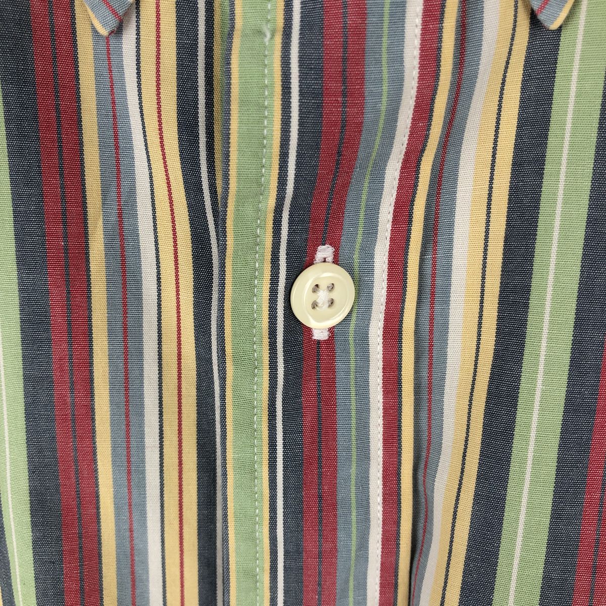 古着 90年代 ジェイクルー J.Crew マルチストライプ 半袖 ボタンダウン ストライプシャツ メンズL相当 ヴィンテージ /rab181208 【中古】 【260530】
