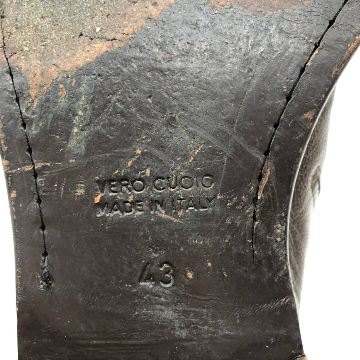 古着 エンポリオアルマーニ EMPORIO ARMANI スクエアトゥ ダブルモンクストラップシューズ イタリア製 43 メンズ26.5cm相当 /saa015363 【中古】 【261012】