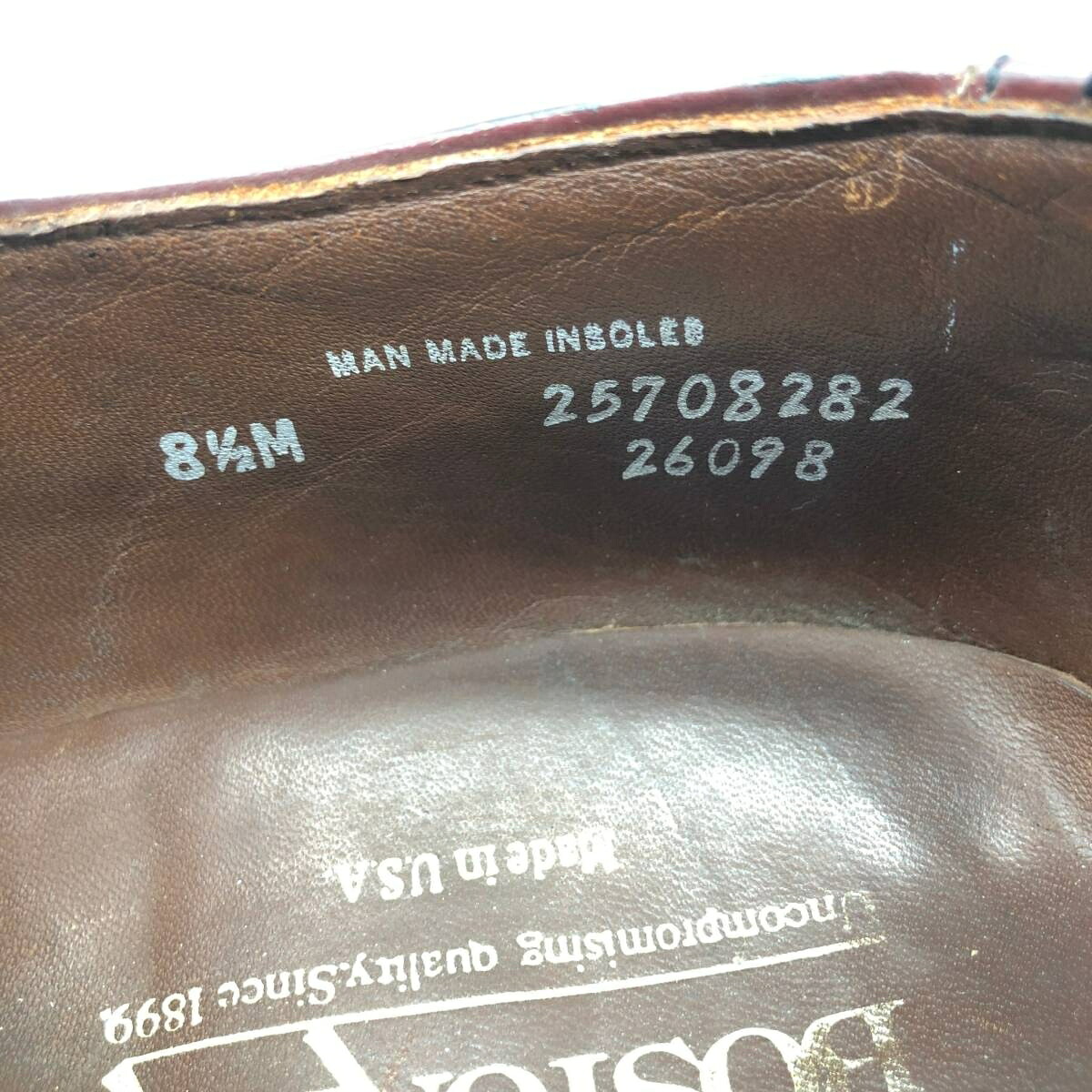 古着 ボストニアン Bostonian フルグローブ ストレートチップシューズ USA製 8 1/2 M メンズ26.5cm相当 /saa015365 【中古】 【261012】