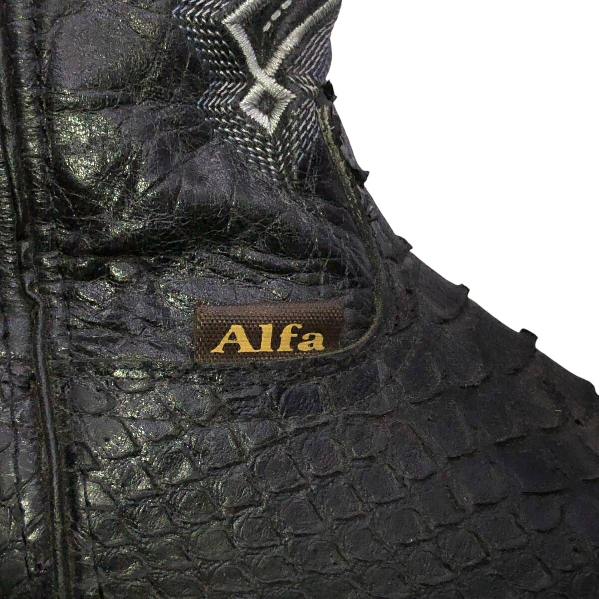 古着 ALFA スクエアトゥ ウエスタンブーツ 26.0 メンズ26.0cm相当 /saa016139 【中古】 【260720】